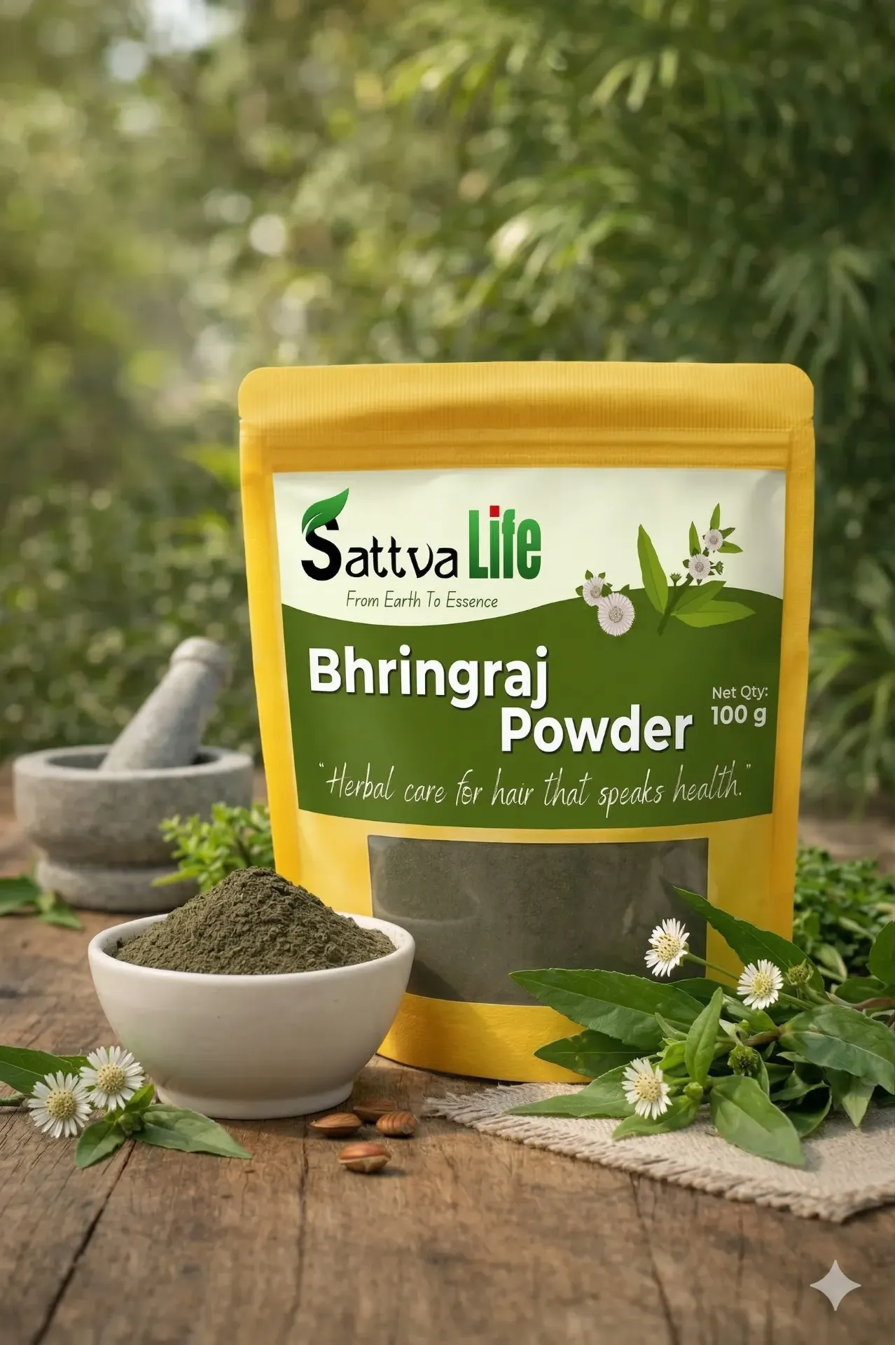 [SL0302301204] Bhringraj Powder (150 gm)