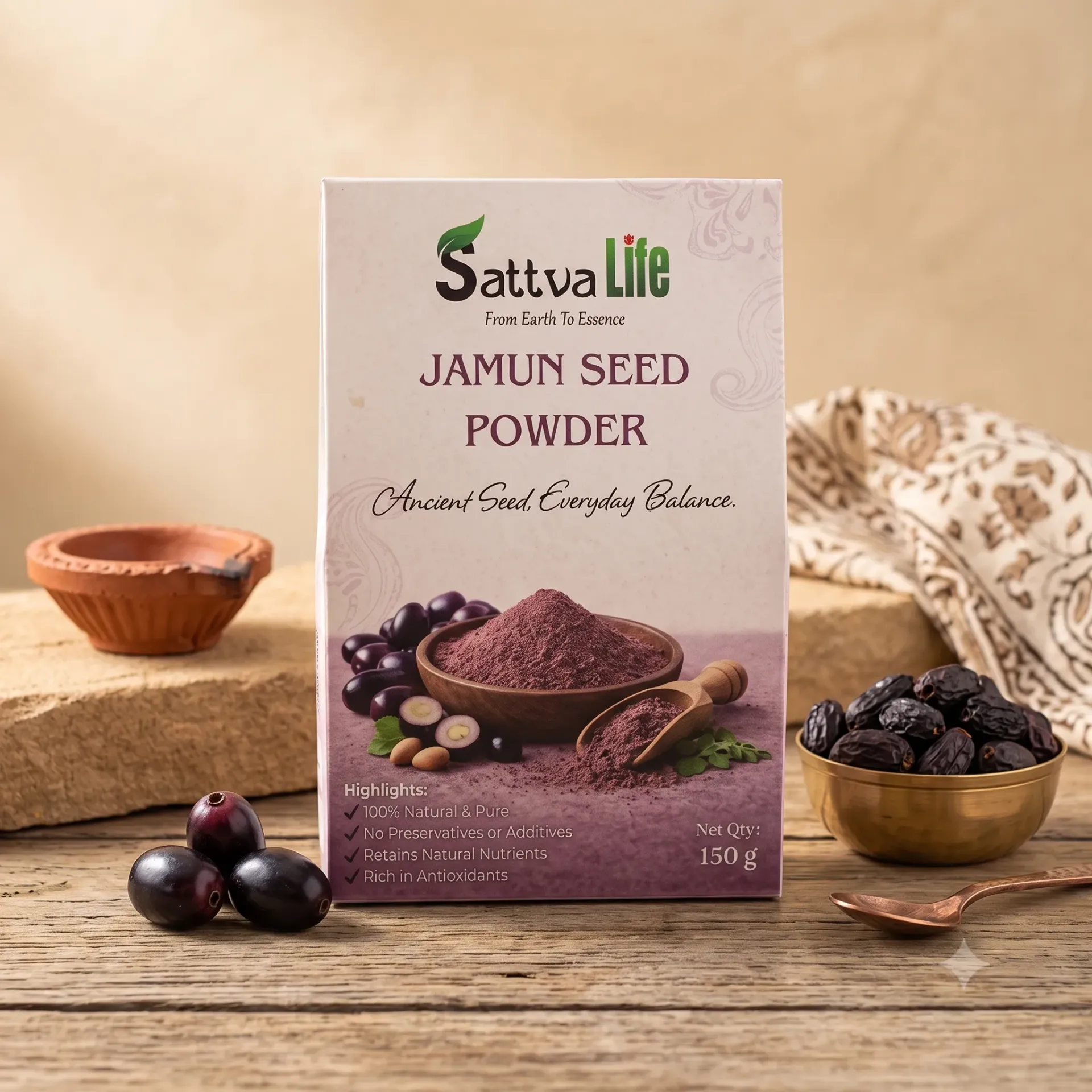 [SL0301300604] Jamun Seed Powder (150 gm)