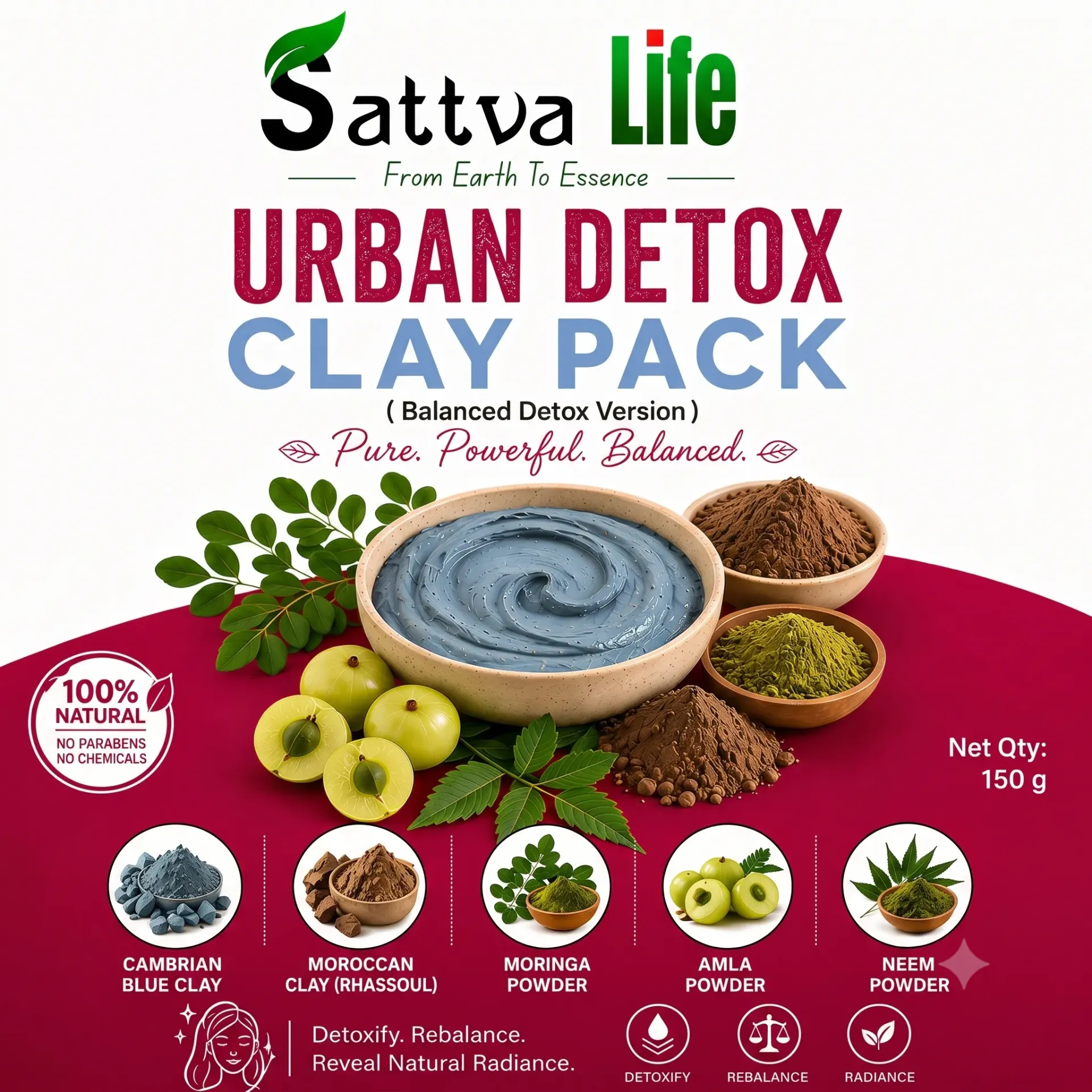 [SL1502103404] Urban Detox Face Pack